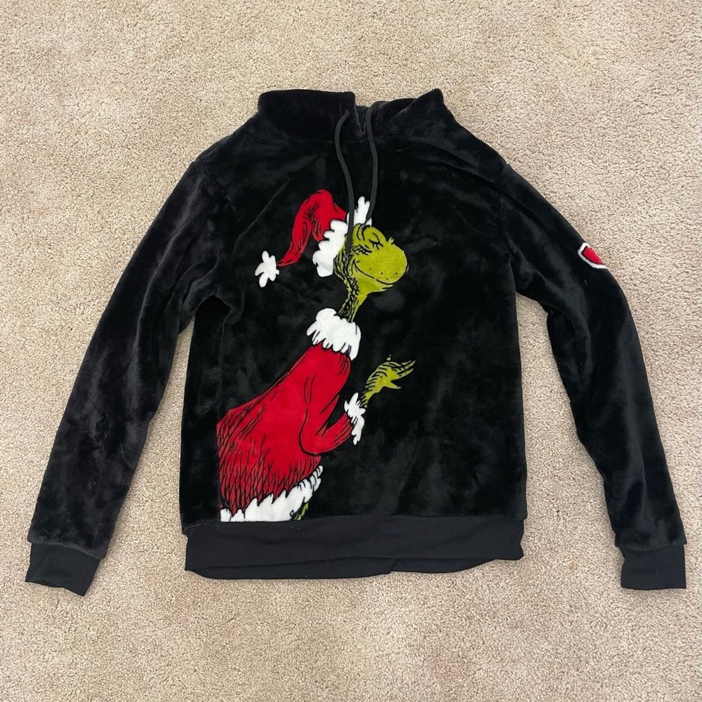 Black Grinch Christmas Sweater size L